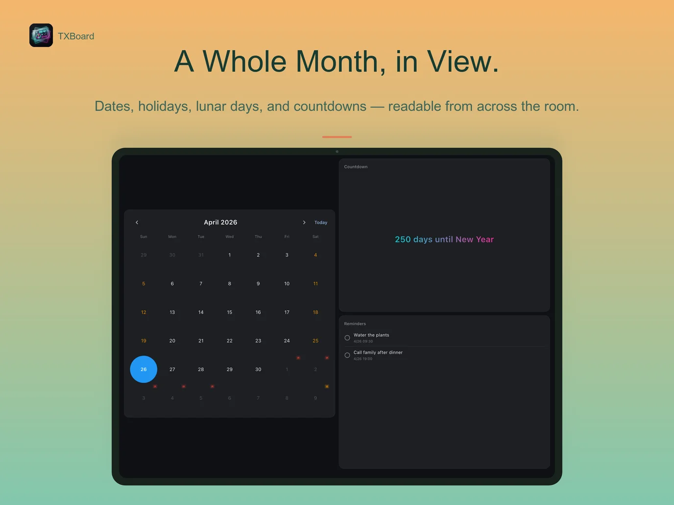 More than dates: your daily rhythm