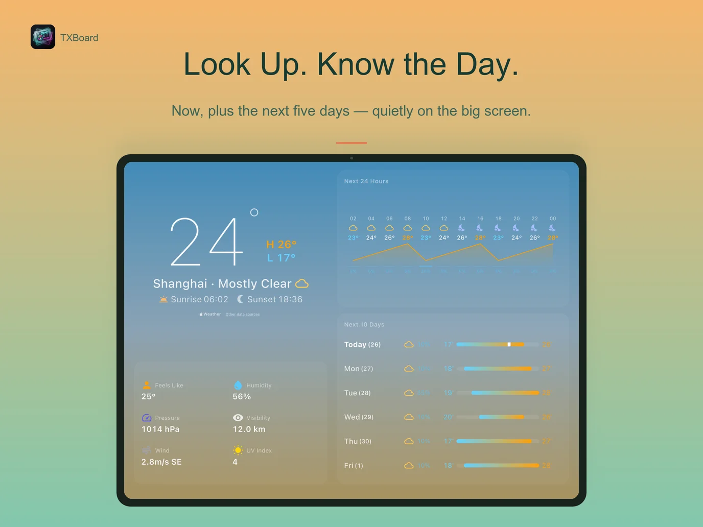 Real-time weather with immersive effects